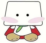 幸手豆腐組合のオリジナルキャラクター「しあわせとうふ　ふーちゃん」