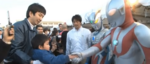 ウルトラマンが東日本大震災の被災地を慰問